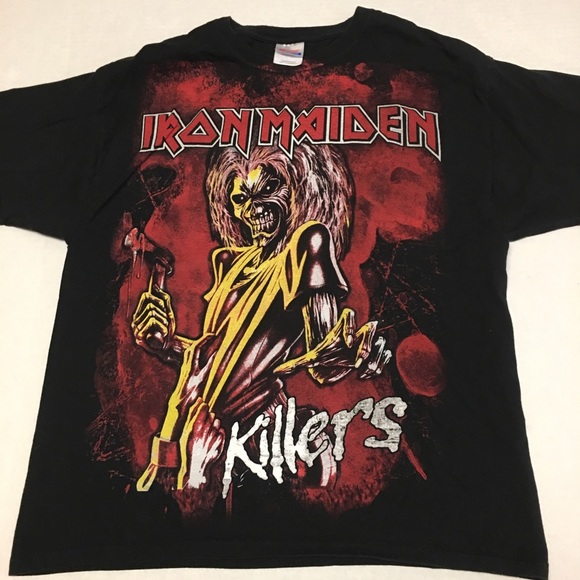 iron maiden graphic tee